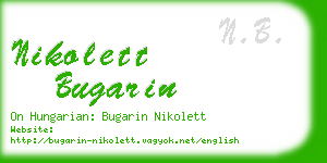 nikolett bugarin business card